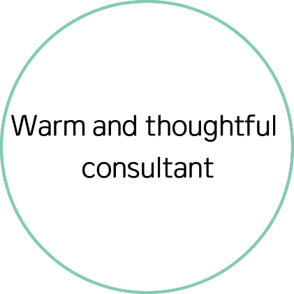 Warm and thoughtful consultant