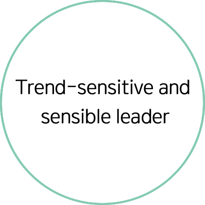 Trend-sensitive and sensible leader